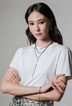 Blue Sugar Beads Necklace - фото 122836