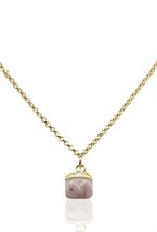 Necklace with Large Citrine Gem - фото 122845