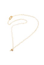 Long Gold Necklace with Gold - фото 122874