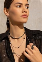 Mother of Pearls Heart Charms Necklace - фото 122899