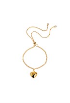 Medium Heart Gold Bracelet - фото 123157
