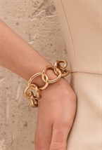 Hearts Gold Red Bracelet - фото 123181