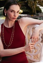 Lemon and Pepper Pendant Earrings Gold - фото 123214