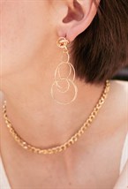 Square stud earrings - фото 123239