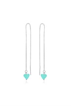 Crystal Ring Earrings Gold - фото 123265