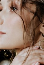 Long earrings with Rhinestone Pendants Rhodium - фото 123279