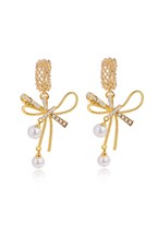 Bow earrings - фото 123291
