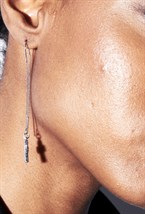 Asymmetric earrings with a Cross pendant - фото 123308