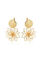 Earrings with a Flower symbol - фото 123322