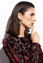 Earrings with a Flower symbol - фото 123323