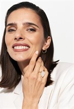 Earrings with a Black agate Heart - фото 123329