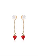 Earrings with a Lucky Clover symbol - фото 123336