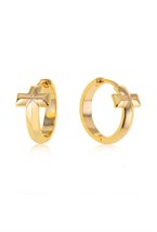 Congo earrings with bagel - фото 123349