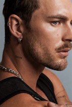 Congo earrings with bagel - фото 123351