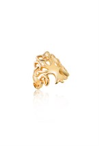 Cuff with the Frog symbol Rhodium - фото 123368