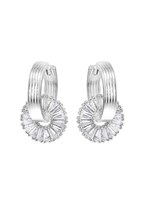 Congo earrings with a scattering of cubic zirconia Gold - фото 123377