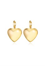 Earrings with a Rose and Camellia pendant Gold - фото 123381