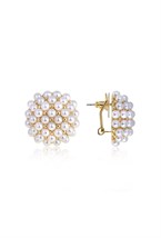 Congo earrings with voluminous hearts - фото 123384