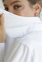 Heart Cubic Zirconia Red Enamel Earrings - фото 123405