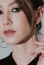 Geometric Earrings Rhodium Plated - фото 123420