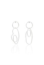Asymmetric Geometric Earrings - фото 123421