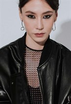 Asymmetric Spiral Earrings Rhodium Plating - фото 123431