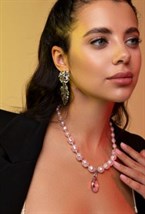 Oval Crumpled Metal Earrings - фото 123481