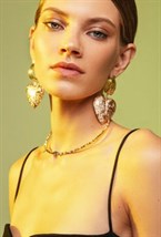 Large-Heart Wide Hoops Earrings - фото 123489