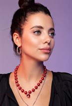 Spiral Hoops Earrings Rhodium - фото 123495