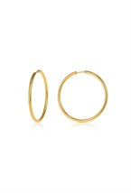 Large Hoops Gold - фото 123509