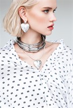 Large Hearts Silver - фото 123539