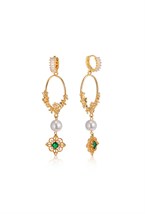 Pearls Green Crystal Gold - фото 123550