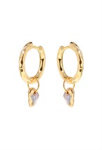 Hoops Keshi Pearl Earrings Gold - фото 123563