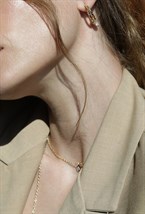 Hoops Keshi Pearl Earrings Gold - фото 123564