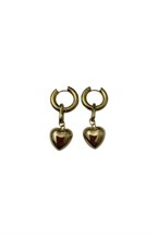 Hoops Heart Gold - фото 123569