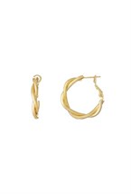 Hoops Twisted Gold - фото 123594