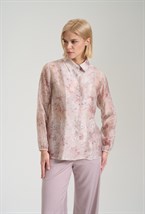 Блуза с цветочным принтом - фото 125814