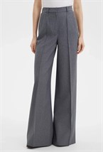 Брюки клеш серые - фото 125858