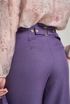 Брюки с фигурным поясом - фото 125869