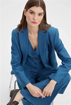 Двубортный жакет с лацканами - фото 125899