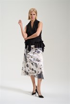 Юбка расклешенная принтованная - фото 125919