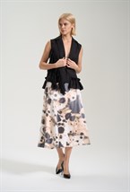 Юбка расклешенная принтованная - фото 125923