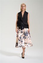 Юбка расклешенная принтованная - фото 125924