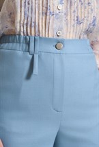 Брюки прямые голубые - фото 125950