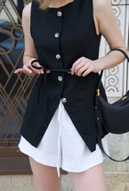 Удлиненный жилет - фото 126139