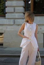 Удлиненный-жилет - фото 126146