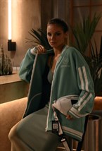 Трикотажный бомбер на молнии - фото 126268