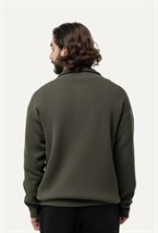 Свитер с воротником на молнии - фото 126427