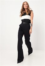 Топ с атласной полосой - фото 126443