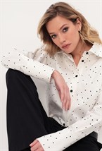 Рубашка с принтом "горох" - фото 126501